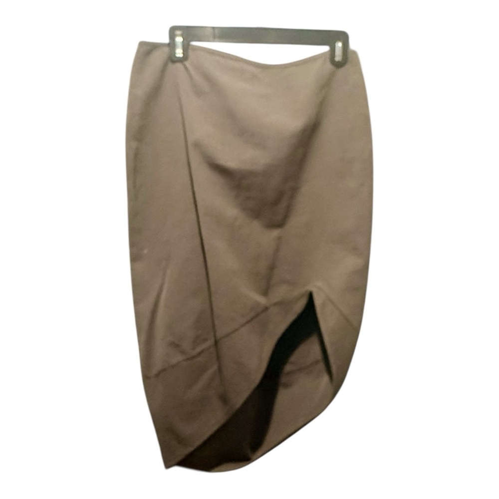 Yeohlee Asymmetrical Brown High-Low Midi Skirt Sz Small